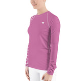 YAKWARY Women Pink Special Rash Guard