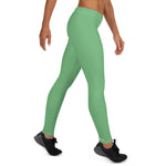 YAKWARY Women Green Leggings