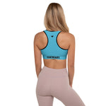 YAKWARY Women Blue Padded Sports Bra