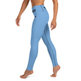 YAKWARY Blue Yoga Leggings Without Pocket