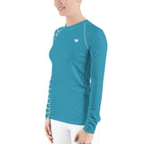 YAKWARY Women Blue Special Rash Guard