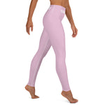 YAKWARY Pink Yoga Leggings With Pocket