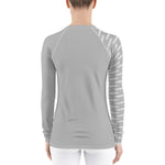 YAKWARY Women Gray Special Rash Guard