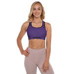 YAKWARY Women Purple Padded Sports Bra