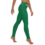 YAKWARY Green Yoga Leggings Without Pocket