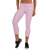 YAKWARY Women Pink Capri Leggings