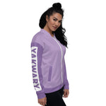 YAKWARY Women Purple Bomber Jacket