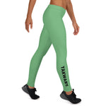 YAKWARY Women Green Leggings