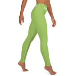 YAKWARY Green Yoga Leggings Without Pocket