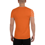 YAKWARY Men Orange Sports T-shirt