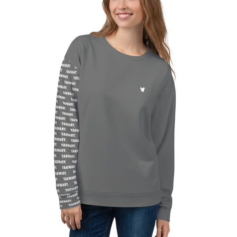 YAKWARY Women Gray Special Sweatshirt