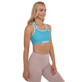 YAKWARY Women Blue Padded Sports Bra