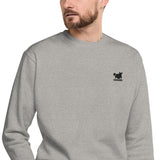 YAKWARY Men Embroidered Fleece Pullover