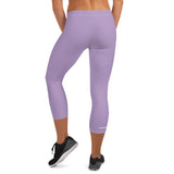 YAKWARY Women Purple Capri Leggings