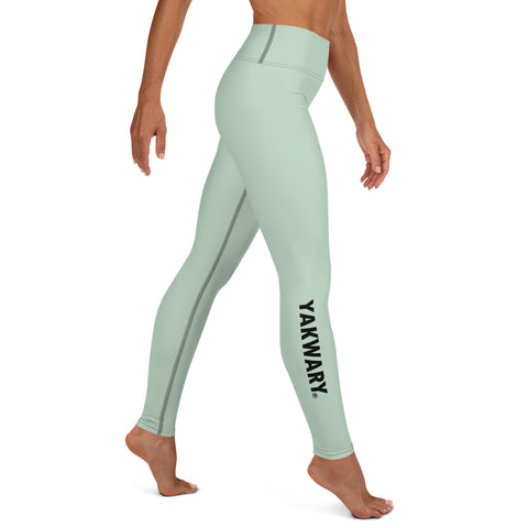 YAKWARY Turquoise Yoga Leggings Without Pocket