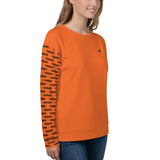 YAKWARY Women Orange Special Sweatshirt