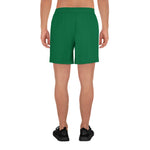 YAKWARY Men Sports Long Green Shorts