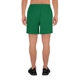 YAKWARY Men Sports Long Green Shorts