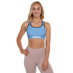 YAKWARY Women Blue Padded Sports Bra