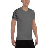 YAKWARY Men Gray Sports T-shirt