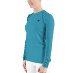 YAKWARY Women Blue Special Rash Guard