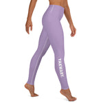 YAKWARY Purple Yoga Leggings Without Pocket