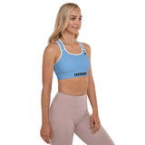 YAKWARY Women Blue Padded Sports Bra