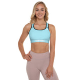 YAKWARY Women Blue Padded Sports Bra