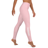 YAKWARY Pink Yoga Leggings Without Pocket