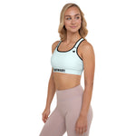 YAKWARY Women Blue Padded Sports Bra