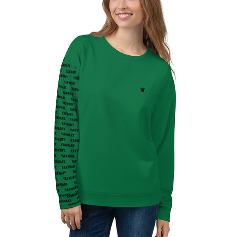 YAKWARY Women Green Special Sweatshirt