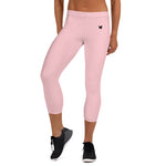 YAKWARY Women Pink Capri Leggings