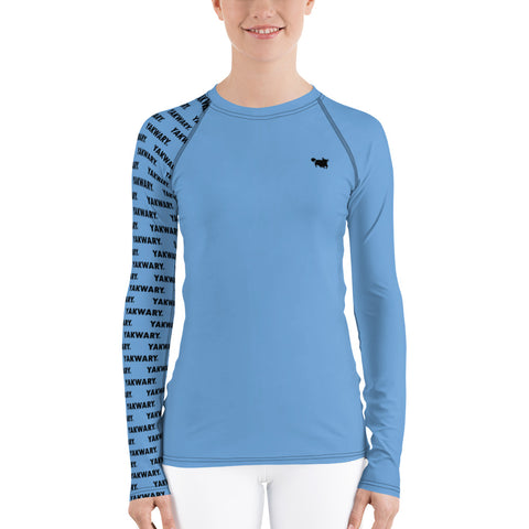 YAKWARY Women Blue Special Rash Guard