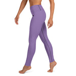 YAKWARY Purple Yoga Leggings With Pocket