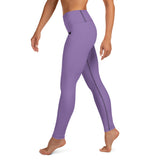 YAKWARY Purple Yoga Leggings With Pocket