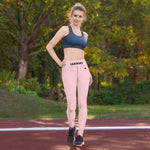 YAKWARY Pink Yoga Leggings Without Pocket