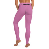 YAKWARY Pink Yoga Leggings Without Pocket