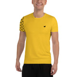 YAKWARY Men Yellow Sports T-shirt