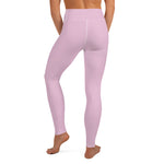 YAKWARY Pink Yoga Leggings Without Pocket