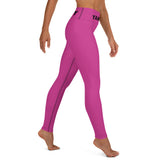 YAKWARY Pink Yoga Leggings With Pocket