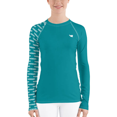 YAKWARY Women Turquoise Special Rash Guard