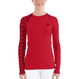 YAKWARY Women Red Special Rash Guard