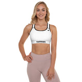 YAKWARY Women White Padded Sports Bra