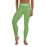 YAKWARY Green Yoga Leggings Without Pocket