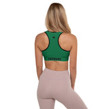 YAKWARY Women Green Padded Sports Bra