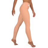 YAKWARY Orange Yoga Leggings Without Pocket