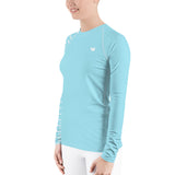 YAKWARY Women Blue Special Rash Guard