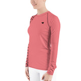 YAKWARY Women Pink Special Rash Guard