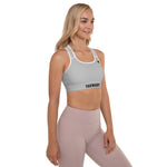 YAKWARY Women Gray Padded Sports Bra