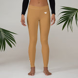 YAKWARY Women Brown Leggings